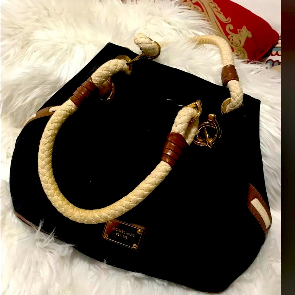 Micheael kors bag black canvas